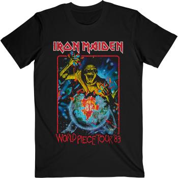 Iron Maiden tričko World Piece Tour '84 V.1. Čierna XXL