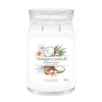 Yankee Candle Aromatická sviečka Signature sklo veľké Coconut Beach 567 g