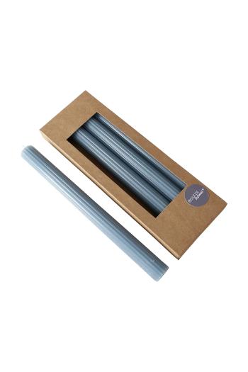 Ozdobná sviečka Boltze 25 cm 4-pak modrá farba