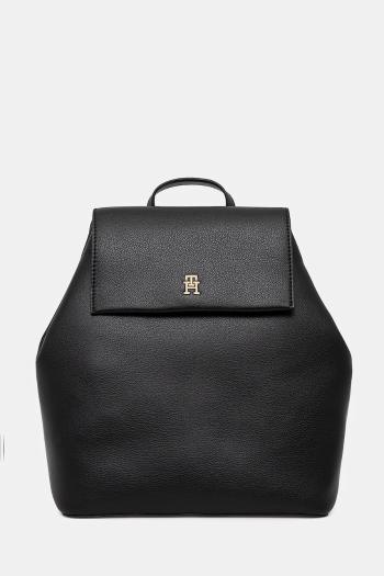 Ruksak Tommy Hilfiger dámsky, čierna farba, veľký, jednofarebný, AW0AW17407