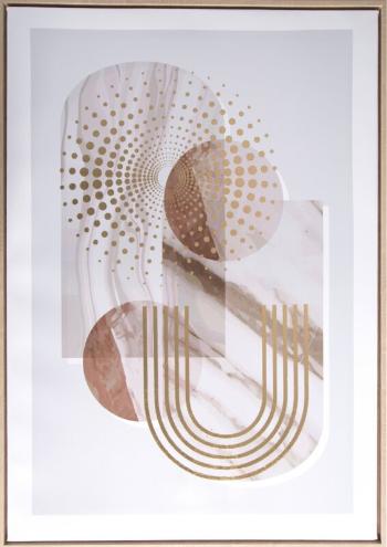 ArtFir Obraz ART 609 | béžová/zlatá 50 x 70 cm