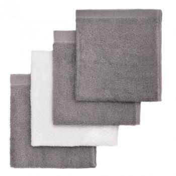 T-TOMI BIO Bamboo Baby Washcloths hubka na umývanie Grey 25 x 25 cm 4 ks