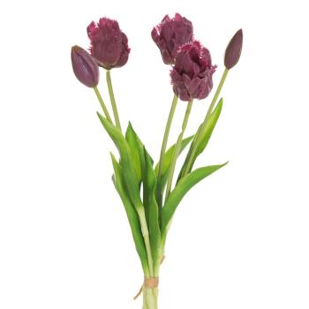 ArtFir Kytica umelých tulipánov NATU 474 | fialová 43 cm