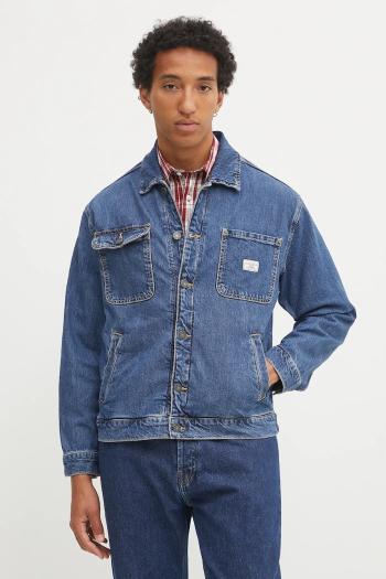 Rifľová bunda Guess Jeans modrá farba, prechodná, M5YN50 D5M54