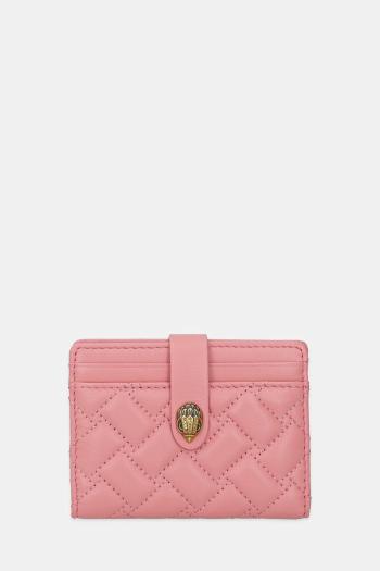 Kožené puzdro na karty Kurt Geiger London KENSINGTON ružová farba, 1275057109
