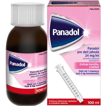 PANADOL pre deti jahoda, od 3M+, proti horúčke a bolesti zúbkov, suspenzia 100 ml