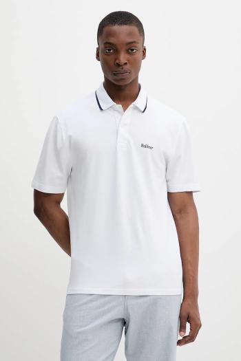 Polo tričko Hollister Co. pánske, biela farba, jednofarebná, KI324-5199