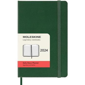Moleskine 2024 S, tvrdé dosky, zelený D (DHK1512DC2Y24)