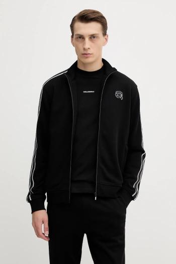 Mikina Karl Lagerfeld čierna farba, s nášivkou, 554910.705043