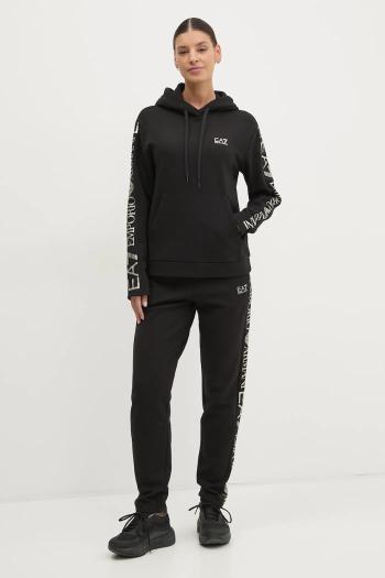 Tepláková súprava EA7 Emporio Armani dámska, čierna farba, AF10443.7W000116