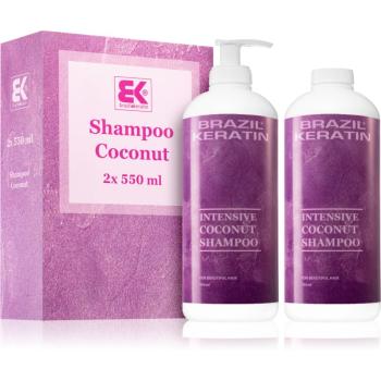 Brazil Keratin Coconut Shampoo výhodné balenie pre poškodené vlasy