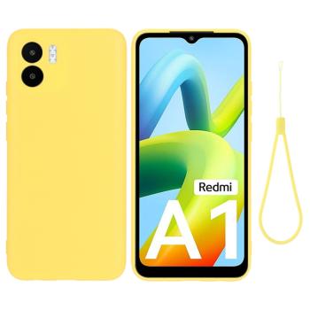 RUBBER Ochranný kryt pre Xiaomi Redmi A1 / Redmi A2 žltý