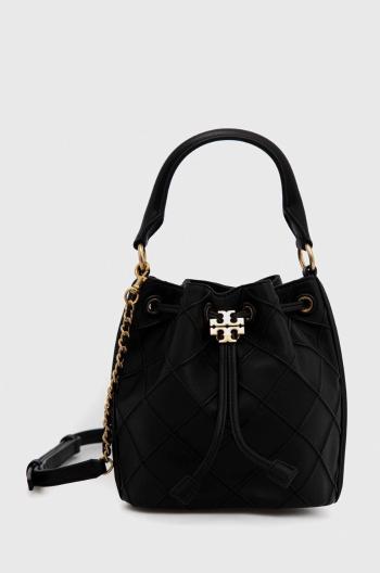 Kožená kabelka Tory Burch Fleming Soft čierna farba, 142565.001