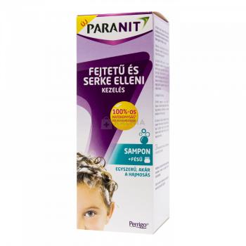 Paranit Tetű- és serkeirtó sampon 200 ml + fésű