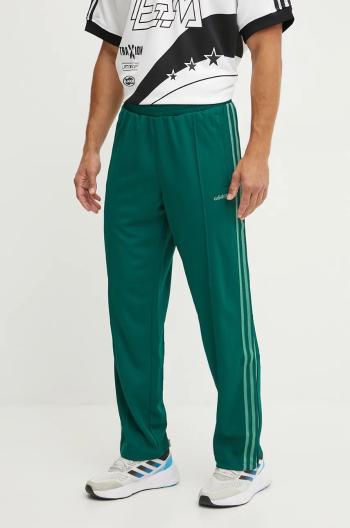 Tepláky adidas Originals zelená farba, vzorované, IX9627