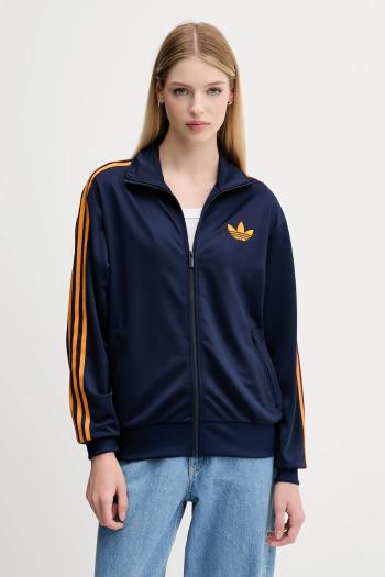 Mikina adidas Originals Firebird tmavomodrá farba, s nášivkou, JW1247