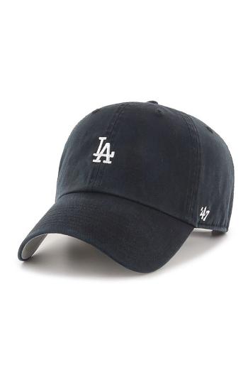 Čiapka 47 brand MLB Los Angeles Dodgers čierna farba, s nášivkou, B-BSRNR12GWS-BKA