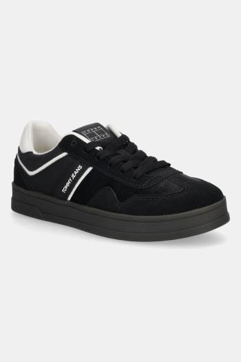 Tenisky Tommy Jeans THE GREENWICH čierna farba, EN0EN02863