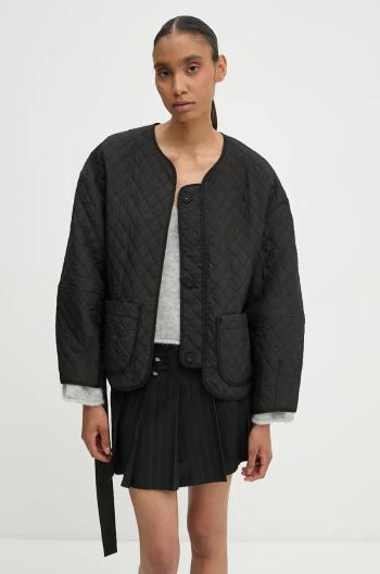Bunda MUNTHE MENEDIG dámska, čierna farba, prechodná, oversize, 1526.24102