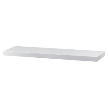 Nástenná polička biela matná, 90 cm