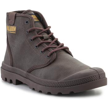 Palladium  PAMPA HI COATED 74375-249-M Dark Cocoa  Členkové tenisky Hnedá