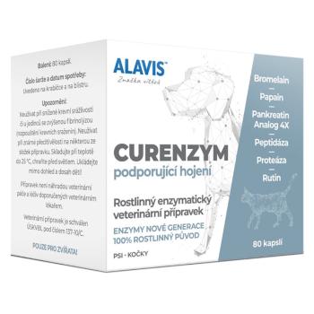 ALAVIS Curenzym Enzymoterapia Pre psov a mačky 80 kapsúl