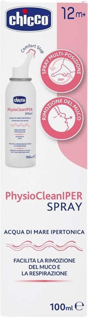 CHICCO PhysioCleanIPER Sprej do nosa hypertonický s morskou vodou 12m+, 100 ml