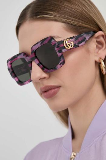 Slnečné okuliare Gucci dámske, fialová farba