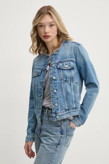 Rifľová bunda Tommy Jeans dámska, prechodná, DW0DW19783