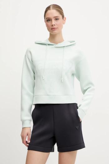 Mikina Guess NEW ALISA dámska, ružová farba, s kapucňou, s potlačou, V2YQ08 K7UW2