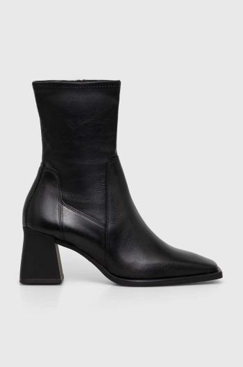 Členkové topánky Vagabond Shoemakers HEDDA dámske, čierna farba, na podpätku, 5602.302.20