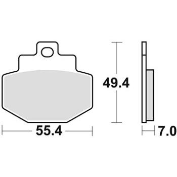 Braking brzdové doštičky (semi-metalická zmes SM1) (2 ks) M501 – 173 (M501-173)