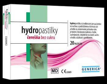GENERICA hydropastilky čerešňa bez cukru 20 pastilek