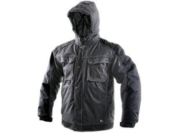 Bunda CXS IRVINE, zimná, pánska, šedo-čierna, veľ. 5XL