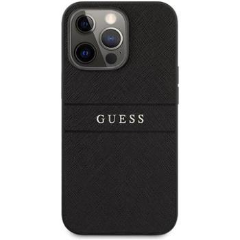 Guess PU Leather Saffiano Zadný kryt na Apple iPhone 13 Pro Max Black (3666339023461)