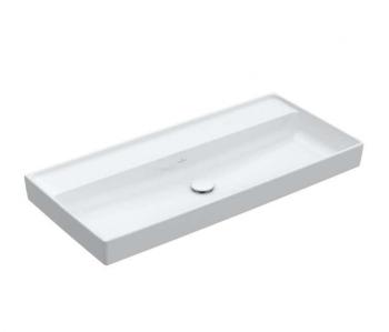 VILLEROY & BOCH - Collaro Umývadlo nábytkové, 100x47 cm, bez prepadu, bez otvoru na batériu, alpská biela 4A33A301