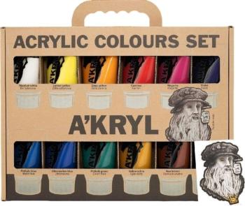 Renesans A'Kryl Sada akrylových farieb 12 x 100 ml