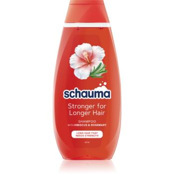 Schwarzkopf Schauma Stronger For Longer Hair posilňujúci šampón pre dlhé vlasy Hibiscus & Rosemary 400 ml