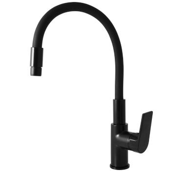 RAV Slezák RAV Slezák - Vodovodná batéria drezová s flexibilným ramienkom COLORADO čierna matná, Farba: čierna matná, Rozmer: 1/2&#39;&#39; CO119.5/10CMAT