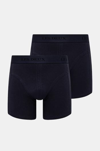 Boxerky Les Deux 2-pak pánske, tmavomodrá farba, LDM960006
