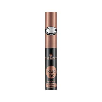 Essence  Liquid Waterproof Ink Eyeliner - 02 Ash Brown  Očné linky Hnedá