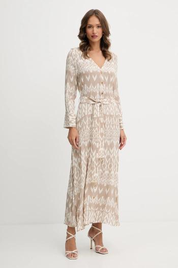 Šaty Marciano Guess BRITNEY béžová farba, maxi, áčkový strih, 5YGK47 7352A