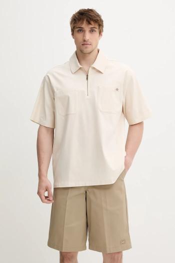Polo tričko Dickies pánske, béžová farba, jednofarebné, DK0A4Z7TF901