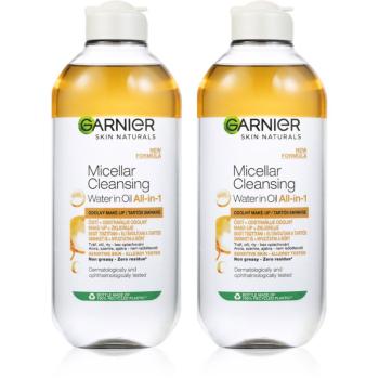 Garnier Skin Naturals dvojfázová micelárna voda 3v1 2 x 400ml