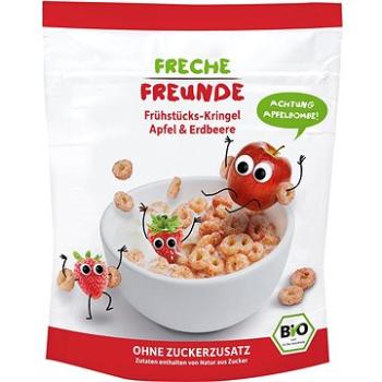 Freche Freunde BIO Cereálie Chrumkavé krúžky – Jablko a jahoda 125 g (4260618520161)