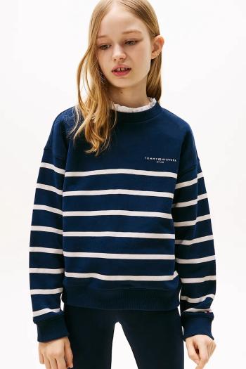 Detská mikina Tommy Hilfiger tmavomodrá farba, vzorovaná, KS0KS00633