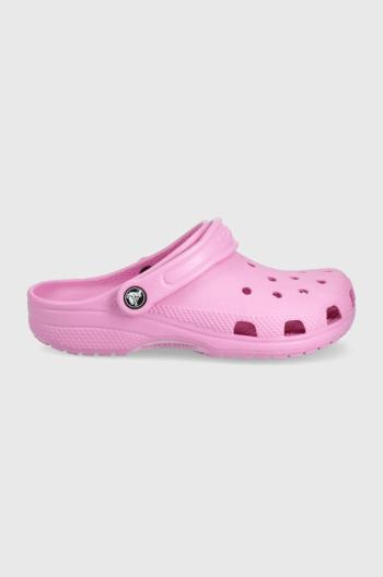 Detské šľapky Crocs ružová farba