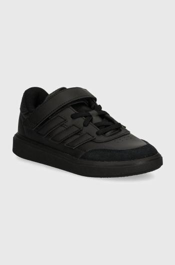 Detské tenisky adidas COURTBLOCK EL C čierna farba, ID6508