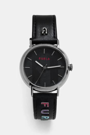 Hodinky Furla pánske, čierna farba, WW00023023L7