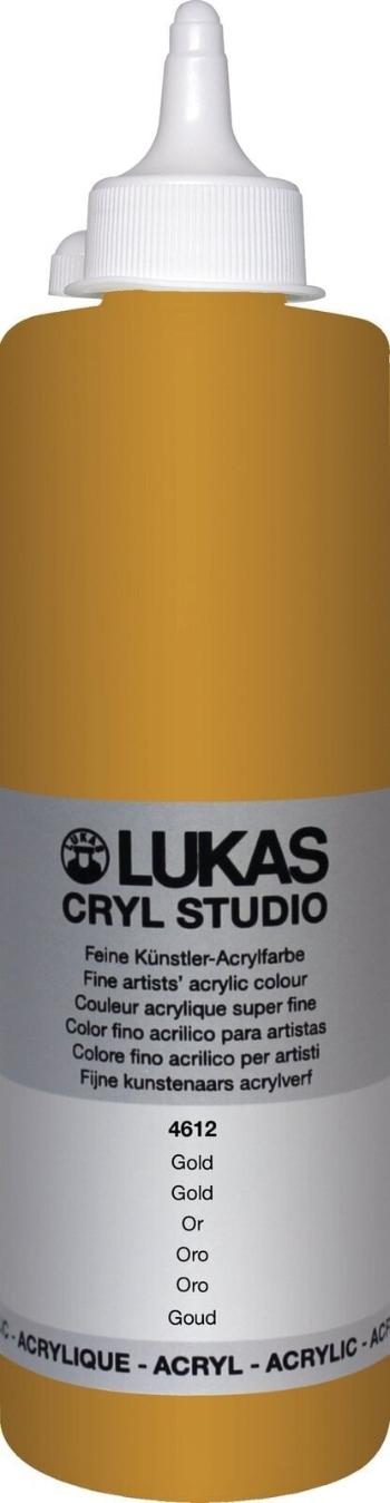 Lukas Cryl Studio Plastic Bottle Akrylová farba Gold 500 ml 1 ks